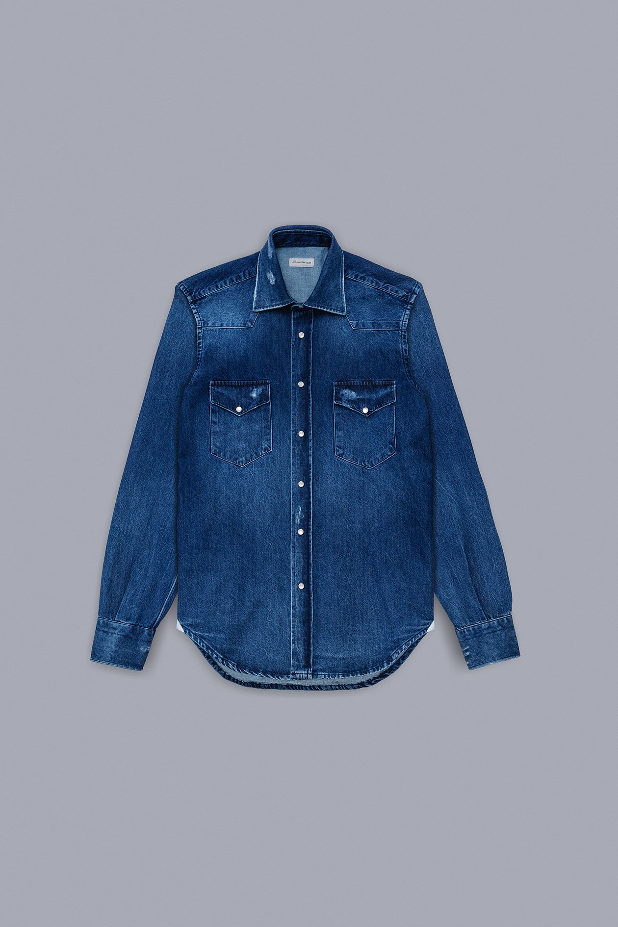 Texas Dark-Wash Denim Shirt